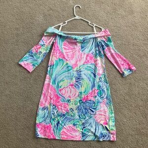 Lilly Pulitzer Laurana Beach Please Multi Off Shoulder